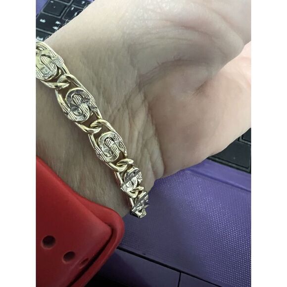 305-006 Sarah‎ Coventry Vintage Aluminum Snail Chain Bracelet 1970s Silver Tone - Picture 1 of 6